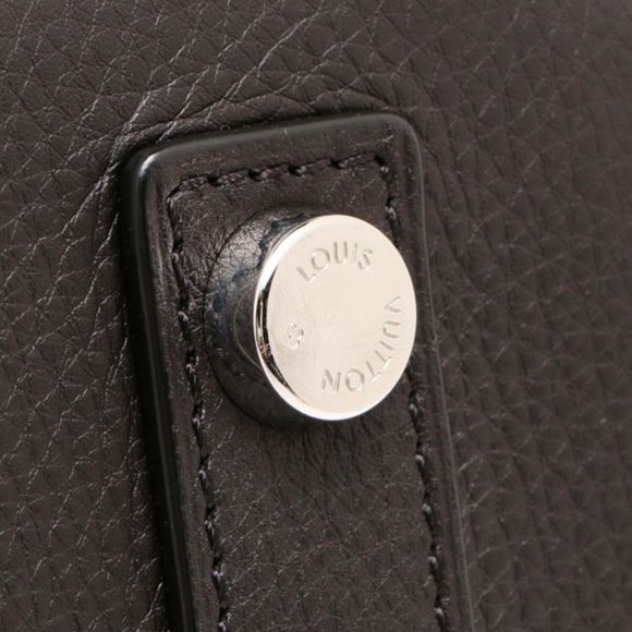 Louis Vuitton Transparency Lockit Monogram Black Leather Tote Bag Handbag - Picture 4 of 6